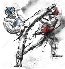 No matter how young or old, experienced or inexperienced, anyone can be at risk for the. Ein Voller Grosse Hand Gezeichnete Illustration Original Zeichnung Auf Weiss Aus Der Serie Martial Arts Tae Kwon Do Ist Eine Koreanische Kampfkunst Vereint Kampf Und Selbstverteidigungstechniken Mit Sport Und Bewegung Lizenzfreie Fotos Bilder Und