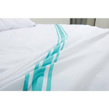 @karen jacot ragland still searching for where its at. Hotelier Prestigio Luxury White Turquoise Stripe Fitted Sheet Set Bedding Affairs