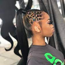 2019 Hottest Braided Hairstyles 7 Braids Braidstyles Feedinbraids Neatbraids Ponyt Weave Ponytail Hairstyles Hair Ponytail Styles Black Ponytail Hairstyles
