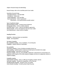 It ensures proper representation of the universe when the investigation has full knowledge of the composition of the universe and is free from bias, (iii) avoid. Chapter 3 Research Design And Methodology Research Design Sampling Statistics