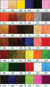 Color Chart Wapsi Fly