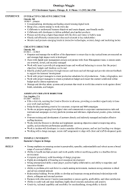 Creative Director Resume Samples Velvet Jobs