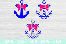 Download Anchor Monogram With Bow Graphic By Tiffscraftycreations Creative Fabrica PSD Mockup Templates