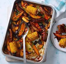 Piri Piri Sweet Potato Sausage Sweetcorn Bake Recipe Sweetcorn Bake Recipes Easy Cooking