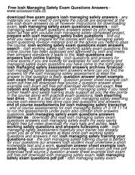 Iosh Exam Questions And Answers Pdf Fill Online Printable Fillable Blank Pdffiller