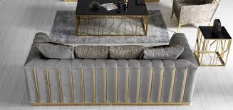 You want to see a unique, affordable collection of products and price is important. Casa Padrino Luxury Living Room Set Gray Gold 2 Sofas 2 Armchairs 1 Coffee Table Modern Living Room Furniture Luxury Quality
