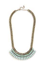 Sweetest Speaker Necklace Mod Retro Vintage Necklaces Modcloth Com Mint Statement Necklace Sparkle Necklace Accessories Necklace