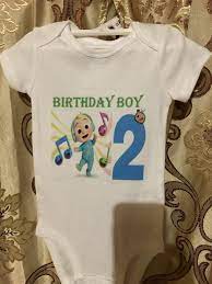 Cocomelon Jj Onesie Onesies Boy Birthday Baby Onesies