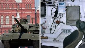 Zum ausbau der lamellen ziehen sie den panzer im heruntergelassenen zustand von oben nach innen herein (abb. T 14 Armata So Sitzen Die Soldaten In Putins Superpanzer Stern De