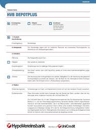 Mit dem hvb vorteilsprogramm valyou bedanken wir uns für ihr vertrauen, ganz gleich, ob sie ein girokonto, eine geldanlage oder immobilienfinanzierung bei uns haben. Hvb Depotplus Hypovereinsbank