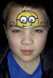 Kinderschminken Jungen Motive Minion Makeup Fasching Kinder Schminken Kinderschminken Einfache Gesichtsmalerei