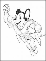 Printable Coloring Pages For Kids Mighty Mouse 1 Coloring Pages For Kids Mighty Mouse Mouse Tattoos