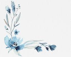 Blue And White Frames And Wreaths Navy Blue Floral Frames Etsy In 2020 Watercolor Moon Floral Background Flower Drawing