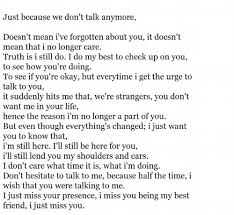 Sad Ex Best Friend Quotes. QuotesGram via Relatably.com