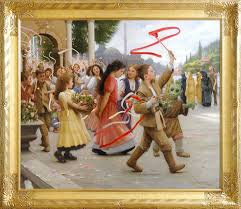 Allan R Banks Celebration Of Naboo Youth On Freedom Day Oil On Linen 44 X 52 Collection Of Figure Painter Plein Air Paintings National Portrait Gallery