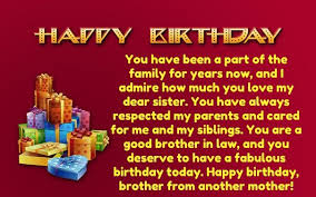 Birthday Quotes For Little Sister From Another Mother 30 Birthday Wishes For Brother In Law With Images Birthday Wishes For Brother Wishes For Brother Birthday Brother In Law