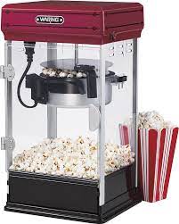 Much more popcorn of nearly equal quality can be made with the bubble top type electric stirring poppers. Best Buy Waring Pro 10 Cup Popcorn Maker Red Black Wpm28