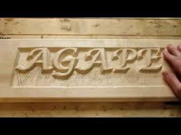 How To Wood Carve Power Carve Stencil Letters Youtube Carved Wood Signs Wooden Signs Diy Personalized Wood Signs