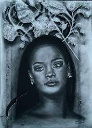 Pencil charcoal and Acrylic by Larenzo Harry