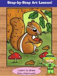 How to draw a chipmunk is the point of this video. Learn To Draw A Chipmunk Directed Drawing Lesson By Happiness Is Learning