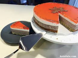 Keto 3 Layer Blueberry Strawberry Vanilla Mousse Cake Low Carb Sugar Free Recipe Keto Vale Recipe Sugar Free Recipes Mousse Cake Mousse Cake Recipe