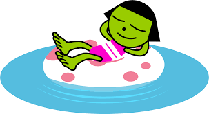 Pbs Kids Digital Art Dot Relaxing On A Floaty By Luxoveggiedude9302 On Deviantart