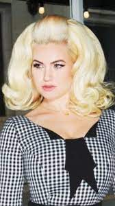 Vintage Style Big Hair Blonde Flip Hairdo Medium Curly Hair Styles Teased Hair Big Hair
