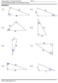 geometry trigonometry worksheets trigonometry fun math worksheets