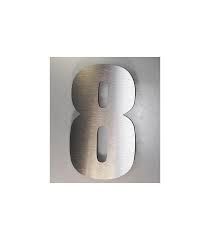 Chiffre Metal Fabrique En Inox 100 304l Convient Donc Pour Une Utilisation Interieure Signaletique Deco Etc Numero Maison Signaletique Exterieure Inox