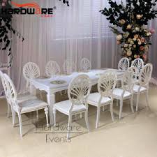 They make taking breakfast and doing other things a breeze. China Cheapest Price Restaurant White Iron Metal Dining Table And Chairs China Stainless Steel Table Leg Wedding Chair