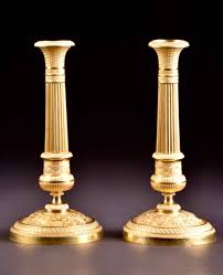 The bronze age in greece started with the cycladic civilization, an early bronze age culture that arose southeast of the greek mainland on the cyclades islands in the aegean sea around 3200 b.c. Pair Of French Empire Gilt Bronze Candlesticks Anticswiss
