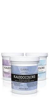 Fights brass kaleidocolors violet is formulated for light brown to light blonde hair kaleidocolors clear ice can be used for an extra level of lift Clairol Professional Kaleidocolors Collection