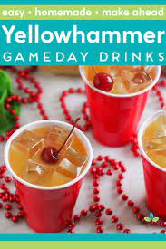 Yellow Hammer Drink Recipe Great For Game Day And Tailgating Video Recipe Video Fruity Alcohol Drinks Fall Cocktails Recipes Gameday Drinks