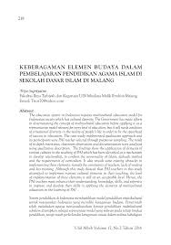 。 *salam keimanan dalam agama khonghucu : Pdf Keberagaman Elemen Budaya Dalam Pembelajaran Pendidikan Agama Islam Di Sekolah Dasar Islam Di Malang