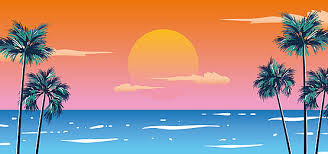 5% coupon applied at checkout save 5% with coupon. Beautiful Orange Sunset Background With Island And Palm Trees Background Summer Vector Background Image For Free Download