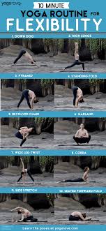 10 Minute Beginner Yoga Routine For Flexibility Free Pdf In 2020 Yoga Routine Yoga Routine For Beginners Yoga For Beginners