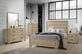 Coaster Vernon 206351 White Washed Oak Bedroom Set Queen King Bed Bedroom Set White Washed Oak Oak Bedroom