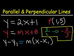 Equation of a line parallel to another line and through a point p. Writing Equations Of Lines Parallel And Perpendicular To A Given Line Through A Point Youtube
