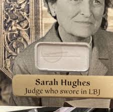 2024 Historic Autographs Prime DNA hair sample LBJ LYNDON B JOHNSON SARAH  HUGHES