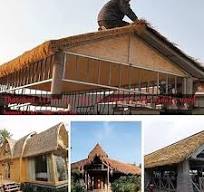 Artificial Thatch Straw Roof Decor 1.6ft*65.6ft,Fireproof Synthetic Thatch  Roofing Roll,Palapa Thatch Roofing Garden,Artificial Palm Straw Roll For