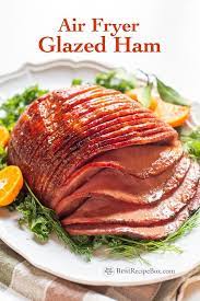 Air Fryer Ham With Honey Brown Sugar Glaze Easy Best Recipe Box Recipe Air Fryer Recipes Healthy Baking With Honey Air Fryer Recipes Low Carb