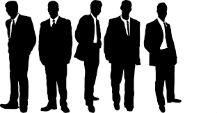 Image result for silhouette of a group of men