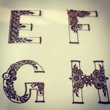 60 letter d tattoo designs ideas and templates tattoo me now. K4 Henna Alphabet Letters Mehndi Designs Facebook