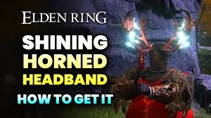 How to get SHINING HORNED HEADBAND (Horns Shaman Helmet) - Elden Ring -  YouTube