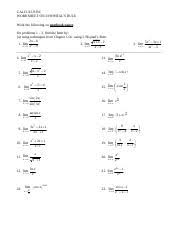 J k jm 6a 7dxem pw ri stxha oi 8nmfpi jn eiutwer 8ckahl 5c wutl5u0s u. Calc Worksheet On L Hopital S Rule Pdf Calculus Bc Worksheet On L U2019hopital U2019s Rule Work The Following On Notebook Paper On Problems 1 U2013 3 Find Course Hero