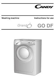 Candy Go Df Grand O Instructions For Use Manual Pdf Download Manualslib