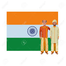 A thick stubble is the best and most popular kind of beard that every man loves to sport. Indian Men Wearing Traditional Indian Clothes Man With Moustache And Bald Man With Beard And Turban And Big Indian Flag Behind Profile Picture Avatar Cartoon Royalty Free Cliparts Vectors And Stock Illustration