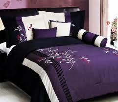 Black Bed In A Bag Purple Love Purple Comforter Pink Comforter Sets Purple Bedding Sets