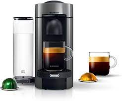 Barcoded nespresso coffee capsules make brewing simple. Amazon Com Nespresso Vertuoplus Coffee And Espresso Machine By De Longhi 5 6 X 16 2 X 12 8 Inches Grey Kitchen Dining