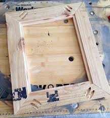 This reclaimed wood frame mirror measures 36 x 25 and is beautifully handcrafted from wood from old. Build Easy Rustic Picture Frames In 20 Minutes Houseful Of Handmade